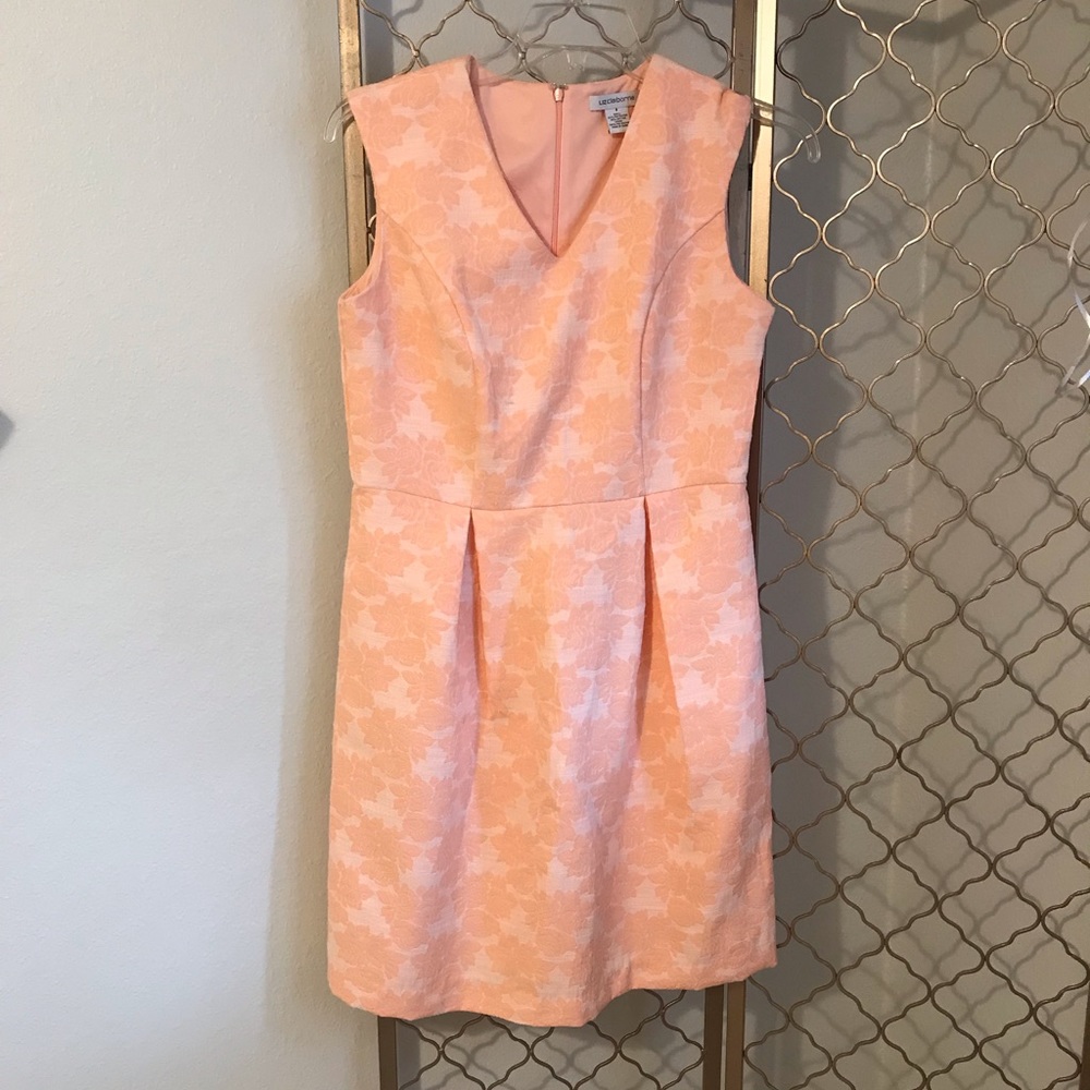 Liz Claiborne Peach Sleeveless Dress